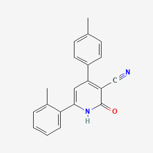 6-(2-Methylphenyl)-4-(4-methylphenyl)-2-oxo-1,2-dihydropyridine-3-carbonitrile