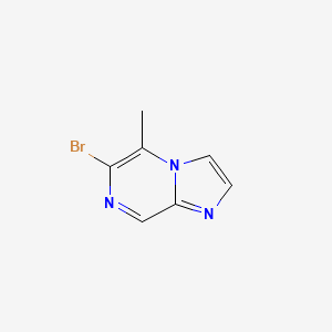 molecular formula C7H6BrN3 B1145929 6-Bromo-5-methylimidazo[1,2-A]pyrazine CAS No. 1330750-56-5