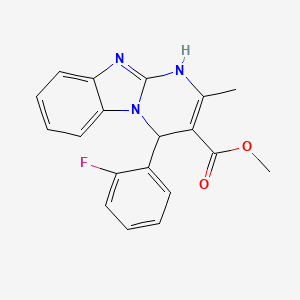 Methyl 4-(2-fluorophenyl)-2-methyl-1,4-dihydropyrimido[1,2-a]benzimidazole-3-carboxylate