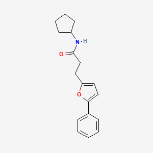 N-cyclopentyl-3-(5-phenylfuran-2-yl)propanamide