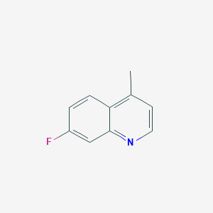 molecular formula C10H8FN B114594 7-Fluoro-4-methylquinoline CAS No. 144147-01-3