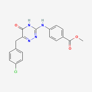 Methyl 4-{[6-(4-chlorobenzyl)-5-oxo-4,5-dihydro-1,2,4-triazin-3-yl]amino}benzoate