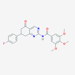 N-[7-(4-fluorophenyl)-5-oxo-5,6,7,8-tetrahydroquinazolin-2-yl]-3,4,5-trimethoxybenzamide