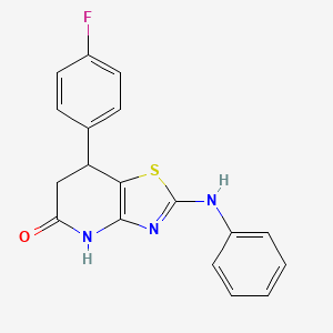 7-(4-Fluorophenyl)-2-(phenylamino)-4H,6H,7H-[1,3]thiazolo[4,5-b]pyridin-5-one