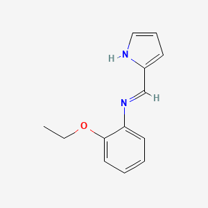 B1145952 (Z)-N-(2-Ethoxyphenyl)-1-(1H-pyrrol-2-yl)methanimine CAS No. 145627-46-9