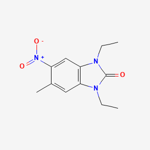 1,3-diethyl-5-methyl-6-nitro-1,3-dihydro-2H-benzimidazol-2-one