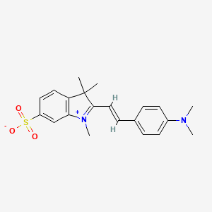 B1145957 2-(4-Dimethylaminostyryl)-6-sulfo-1,3,3-trimethylindolium betaine CAS No. 143239-22-9