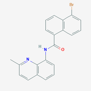 5-bromo-N-(2-methylquinolin-8-yl)naphthalene-1-carboxamide