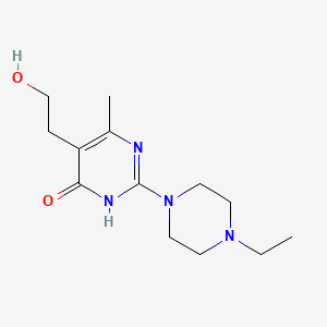 2-(4-Ethylpiperazin-1-yl)-5-(2-hydroxyethyl)-6-methyl-3H-pyrimidin-4-one