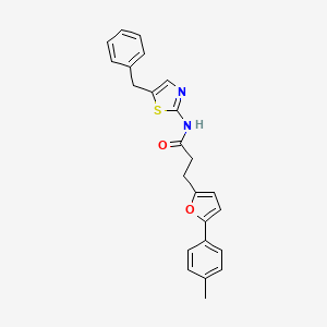 N-(5-benzyl-1,3-thiazol-2-yl)-3-[5-(4-methylphenyl)furan-2-yl]propanamide