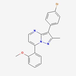 3-(4-Bromophenyl)-7-(2-methoxyphenyl)-2-methylpyrazolo[1,5-a]pyrimidine