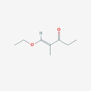 molecular formula C₈H₁₄O₂ B1145964 1-Ethoxy-2-methyl-1-penten-3-one CAS No. 187222-11-3
