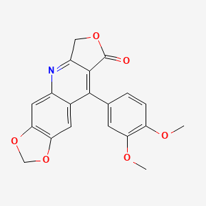 9-(3,4-dimethoxyphenyl)[1,3]dioxolo[4,5-g]furo[3,4-b]quinolin-8(6H)-one