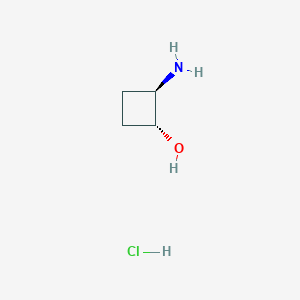molecular formula C4H10ClNO B1145967 (1R,2R)-2-Aminocyclobutanol hydrochloride CAS No. 1609406-69-0