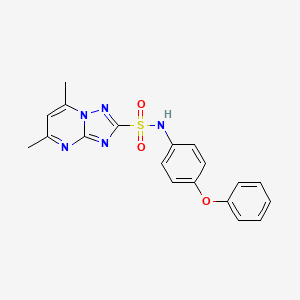 5,7-dimethyl-N-(4-phenoxyphenyl)[1,2,4]triazolo[1,5-a]pyrimidine-2-sulfonamide