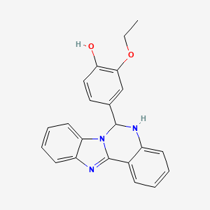 4-(5,6-Dihydrobenzimidazo[1,2-c]quinazolin-6-yl)-2-ethoxyphenol