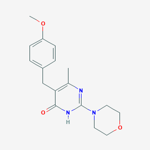 5-(4-Methoxybenzyl)-6-methyl-2-(morpholin-4-yl)pyrimidin-4-ol