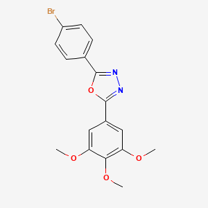 2-(4-Bromophenyl)-5-(3,4,5-trimethoxyphenyl)-1,3,4-oxadiazole