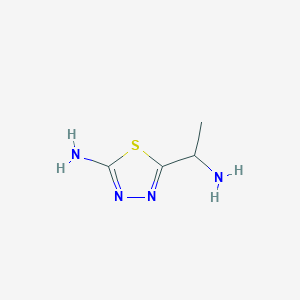 molecular formula C4H10Cl2N4S B1145977 5-(1-Aminoethyl)-1,3,4-thiadiazol-2-amine CAS No. 1227465-61-3