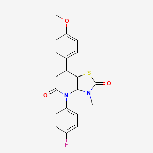 4-(4-fluorophenyl)-7-(4-methoxyphenyl)-3-methyl-6,7-dihydro[1,3]thiazolo[4,5-b]pyridine-2,5(3H,4H)-dione