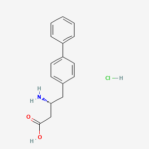 molecular formula C₁₆H₁₈ClNO₂ B1145978 (R)-4-([1,1'-Biphenyl]-4-yl)-3-aminobutanoic acid hydrochloride CAS No. 332062-03-0