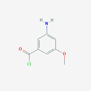 molecular formula C8H8ClNO2 B1145984 3-Amino-5-methoxybenzoyl chloride CAS No. 1261641-28-4