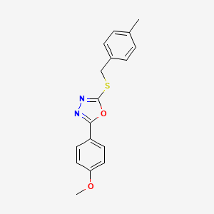 2-(4-Methoxyphenyl)-5-[(4-methylbenzyl)sulfanyl]-1,3,4-oxadiazole