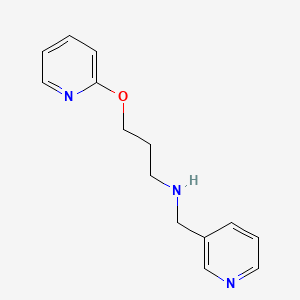 N-(pyridin-3-ylmethyl)-3-(pyridin-2-yloxy)propan-1-amine