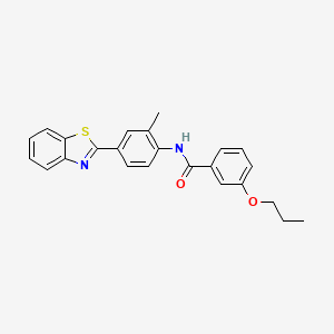 N-[4-(1,3-benzothiazol-2-yl)-2-methylphenyl]-3-propoxybenzamide