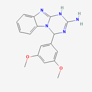 4-(3,5-Dimethoxyphenyl)-1,4-dihydro[1,3,5]triazino[1,2-a]benzimidazol-2-amine