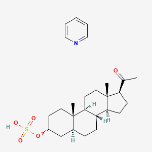 molecular formula C₂₆H₃₉NO₅S B1145993 (3alpha)-Allopregnanolone Sulfate Pyridinium Salt CAS No. 1177357-94-6
