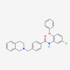 N-(5-chloro-2-phenoxyphenyl)-4-(3,4-dihydroisoquinolin-2(1H)-ylmethyl)benzamide