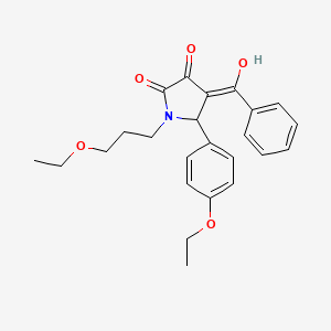 4-Benzoyl-5-(4-ethoxyphenyl)-1-(3-ethoxypropyl)-3-hydroxy-2,5-dihydro-1H-pyrrol-2-one