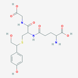 B1146002 S-[2-Hydroxy-1-(4-hydroxyphenyl)ethyl]-L-glutathione CAS No. 1309781-40-5