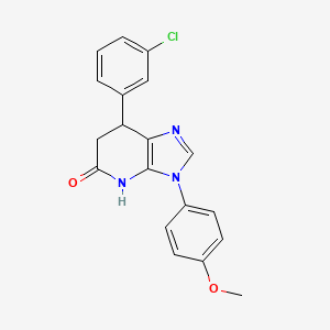 7-(3-chlorophenyl)-3-(4-methoxyphenyl)-3,4,6,7-tetrahydro-5H-imidazo[4,5-b]pyridin-5-one