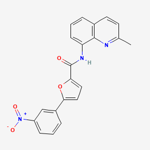 N-(2-methylquinolin-8-yl)-5-(3-nitrophenyl)furan-2-carboxamide