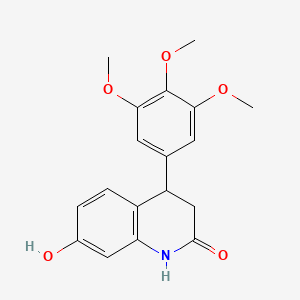 7-hydroxy-4-(3,4,5-trimethoxyphenyl)-3,4-dihydro-1H-quinolin-2-one