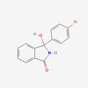 3-(4-bromophenyl)-3-hydroxy-2,3-dihydro-1H-isoindol-1-one