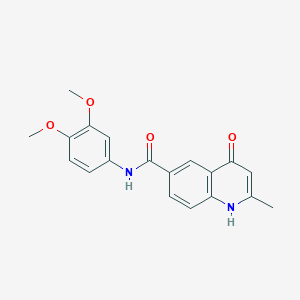 N-(3,4-dimethoxyphenyl)-4-hydroxy-2-methylquinoline-6-carboxamide