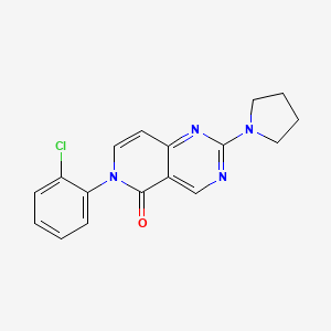 6-(2-chlorophenyl)-2-(pyrrolidin-1-yl)pyrido[4,3-d]pyrimidin-5(6H)-one