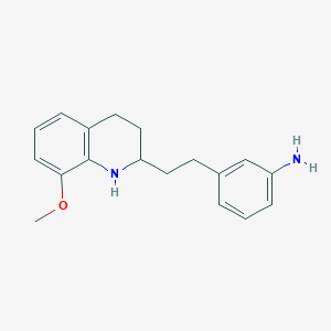 3-[2-(8-Methoxy-1,2,3,4-tetrahydroquinolin-2-yl)ethyl]aniline