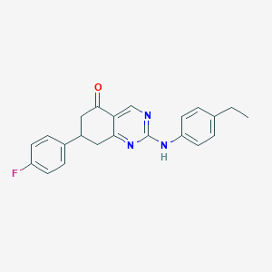 2-[(4-ethylphenyl)amino]-7-(4-fluorophenyl)-7,8-dihydroquinazolin-5(6H)-one