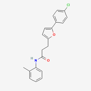 3-(5-(4-Chlorophenyl)-2-furyl)-N-(2-methylphenyl)propanamide