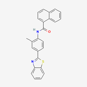 N-[4-(1,3-benzothiazol-2-yl)-2-methylphenyl]naphthalene-1-carboxamide