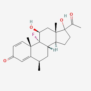 molecular formula C₂₂H₂₉FO₄ B1146022 6beta-Methyl Fluorometholone CAS No. 3918-13-6