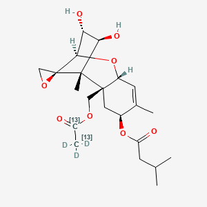 molecular formula C₂₀¹³C₂H₂₉D₃O₈ B1146023 HT-2 Toxin-13C2,D3 CAS No. 910537-24-5