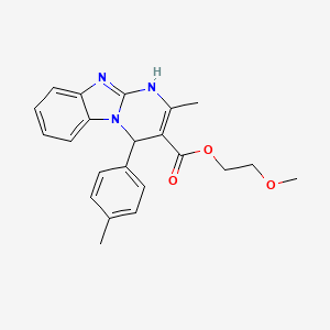 2-Methoxyethyl 2-methyl-4-(4-methylphenyl)-1,4-dihydropyrimido[1,2-a]benzimidazole-3-carboxylate