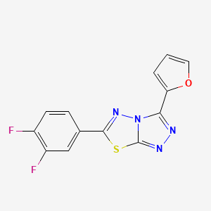 6-(3,4-Difluorophenyl)-3-(furan-2-yl)[1,2,4]triazolo[3,4-b][1,3,4]thiadiazole