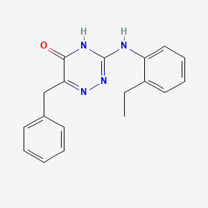 6-Benzyl-3-[(2-ethylphenyl)amino]-1,2,4-triazin-5-ol