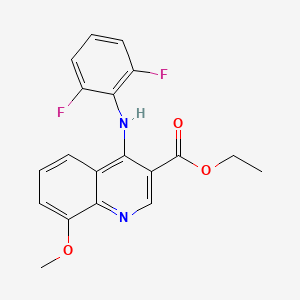 Ethyl 4-[(2,6-difluorophenyl)amino]-8-methoxyquinoline-3-carboxylate